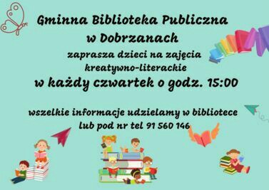 Zajęcia plastyczno-literackie dla dzieci w bibliotece. Zapraszamy :)