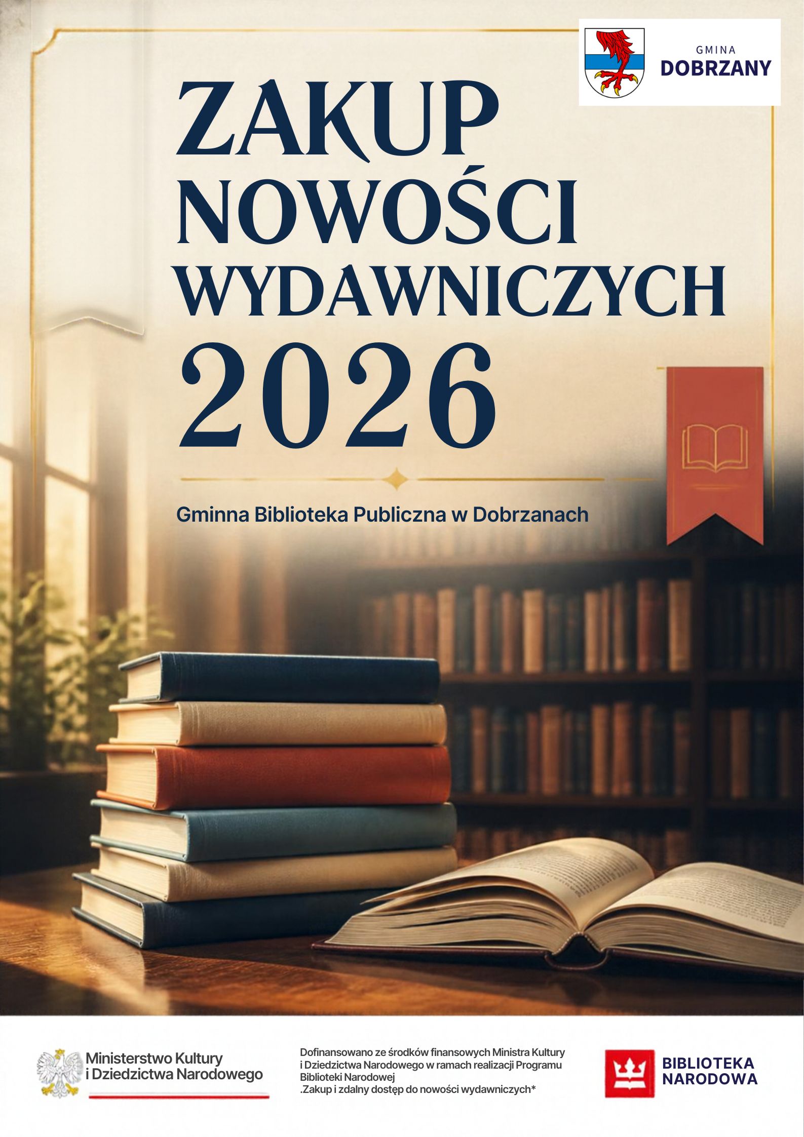 Plakat_zakup_nowości_wydawniczych_2026