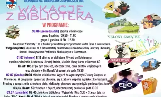 Zdjęcie do Wakacje z biblioteką :) 